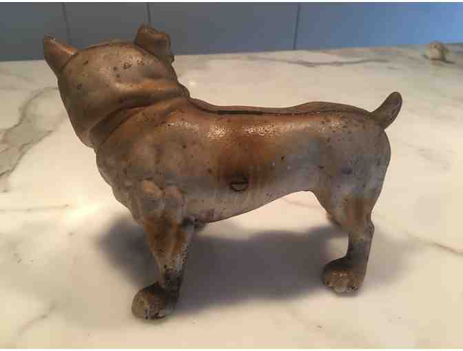 Vintage Old English Bulldog Cast Iron Bank