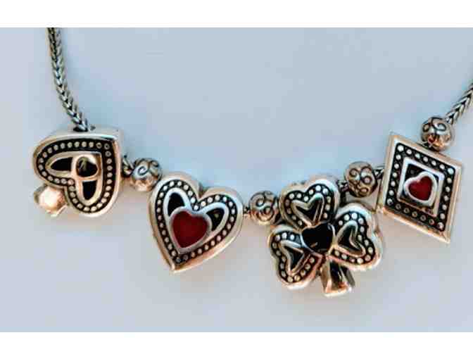 Brighton Jewelry Playing Cards Suits Bracelet - Ace, Heart, Spade and Diamond Charms