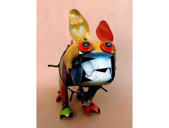 #32 Recycled Metal French Bulldog-One of a kind! - Photo 1