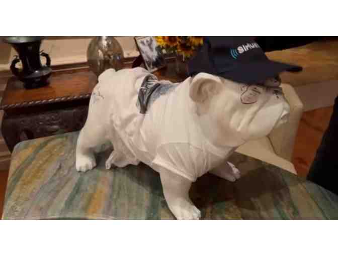 #1011 SNEAK PEAK! Howard Stern &amp; Beth Stern Autographed Fiberglass Bulldog Item #46 - Photo 3