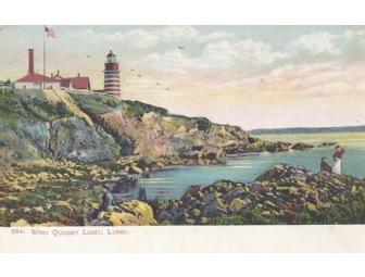 Antique Maine Lighthouse Postcards - group of 50