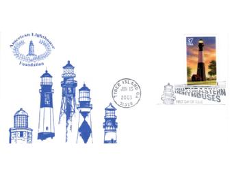 Special lighthouse envelopes, stamps, and cancellations