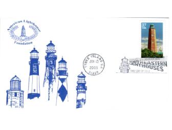 Special lighthouse envelopes, stamps, and cancellations