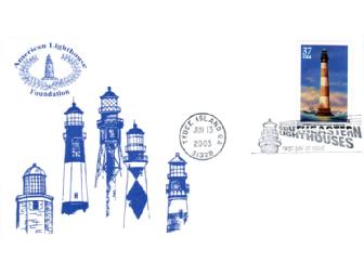 Special lighthouse envelopes, stamps, and cancellations