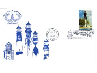 Special lighthouse envelopes, stamps, and cancellations