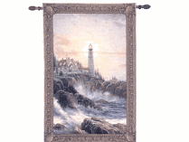 Thomas Kinkade Lighthouse Tapestry