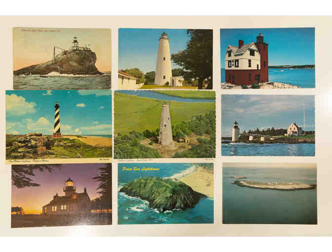 United States Lighthouse Lot of Vintage and Chrome Postcards - Set of 37