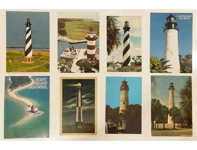 United States Lighthouse Lot of Vintage and Chrome Postcards - Set of 37