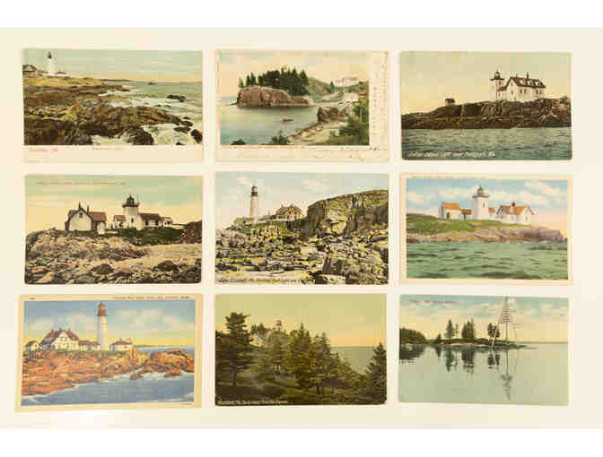 Vintage Maine Lighthouse Postcards - Set of 29