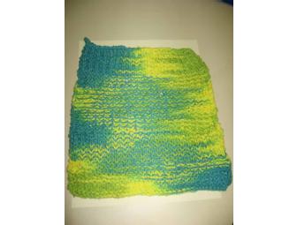 Bath Book & Handknitted Washcloth