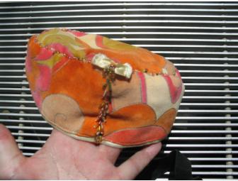 Orange Bukharan Style Kippah by Shar Tikkanen
