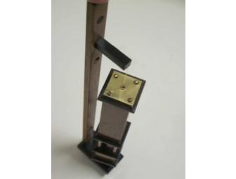 Rotating Wood Mezuzah  by artist Jacob Yellin