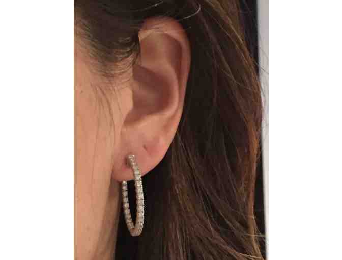 Diamond Hoop Earrings (1.75 Carat Total Weight)
