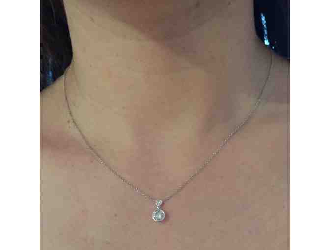 Two-Stone Diamond Drop Necklace (.67 Carat Total Weight)