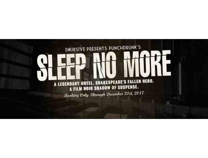 Sleep No More: Two VIP Tickets