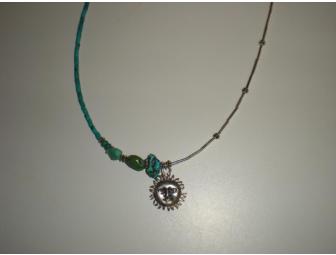 Turquoise and silver necklace