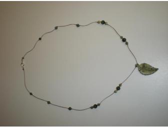Linden leaf necklace