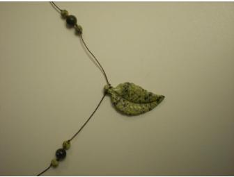 Linden leaf necklace