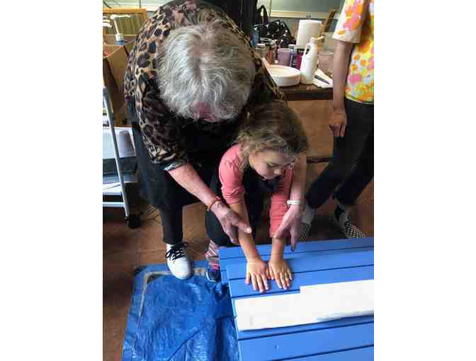 Children's Picnic Table Collaboratively Painted by the Children and the Grands!