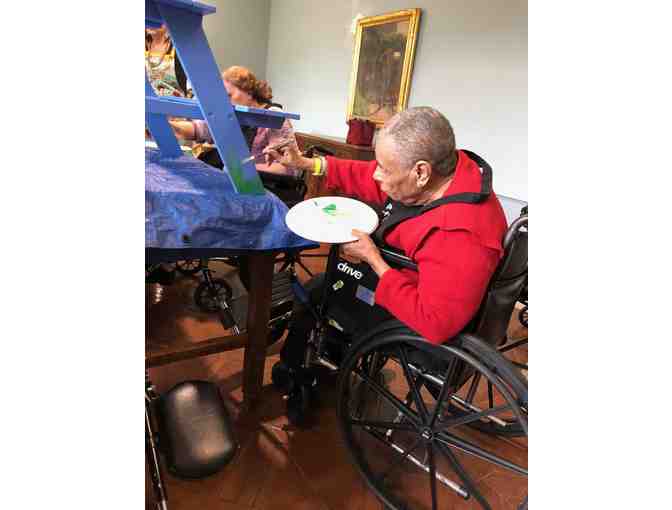 Children's Picnic Table Collaboratively Painted by the Children and the Grands!
