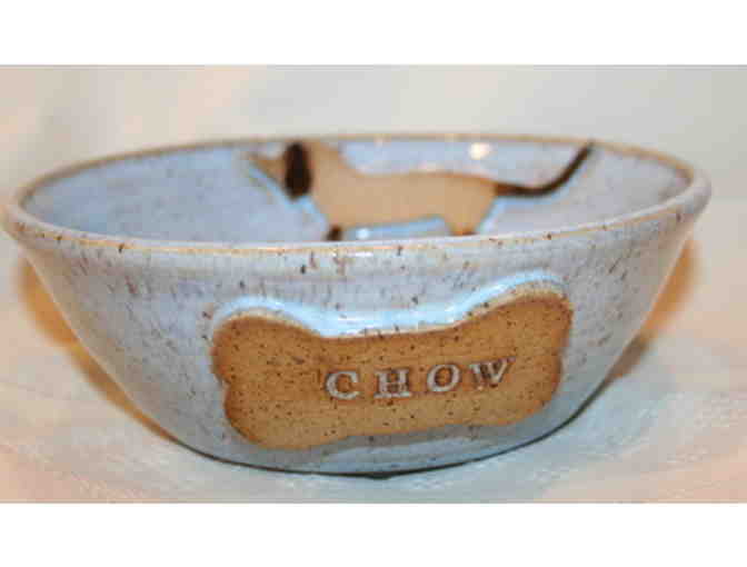 Dachshund Dog Food Water Bowl Handmade Pottery