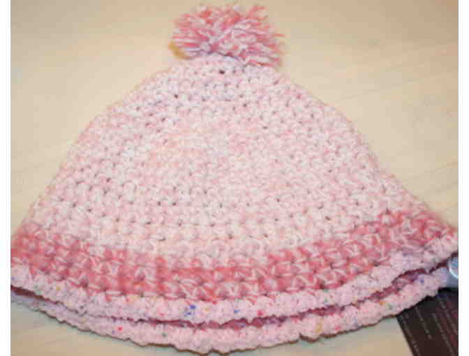 In The Pink Hand Crocheted Ski Cap / Hat