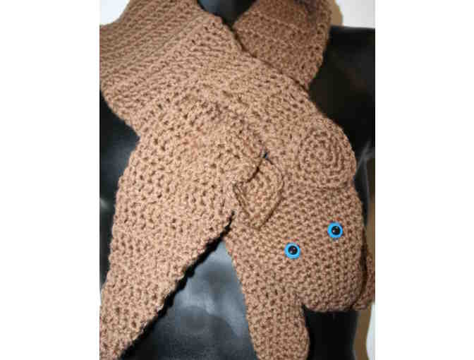 Hand Crocheted Dachshund scarf