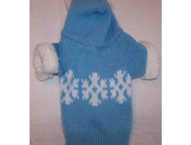 Extra Small Blue Dog Sweater Nordic Style