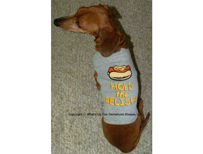 Hold The Relish Whimsical Dog Tank Style T Shirt