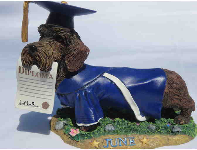 Danbury Mint Dachshund Dog Graduation Figurine June