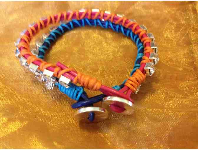 Set of 2 Colorful hand made bracelets