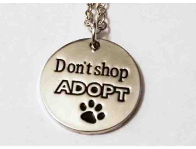 Don't Shop - Adopt Charm Necklace Dog / Cat Rescue