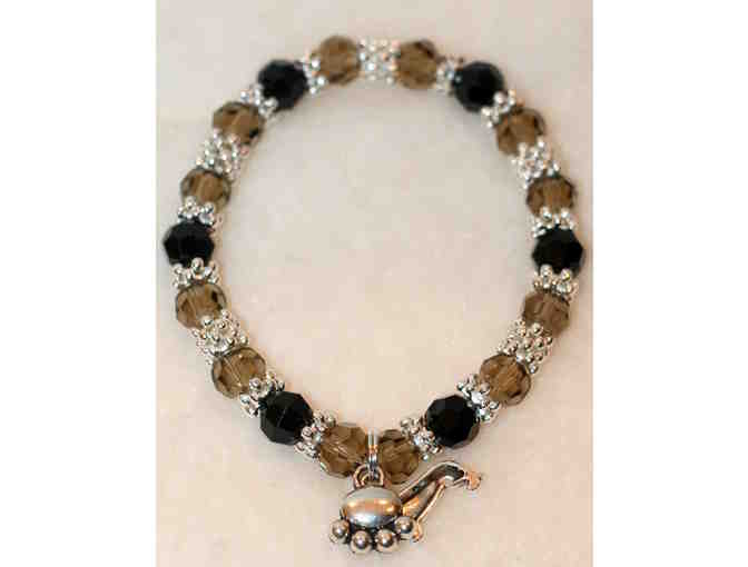 Hope Angel Dachshund Stretch Bracelet Swarovski Crystals