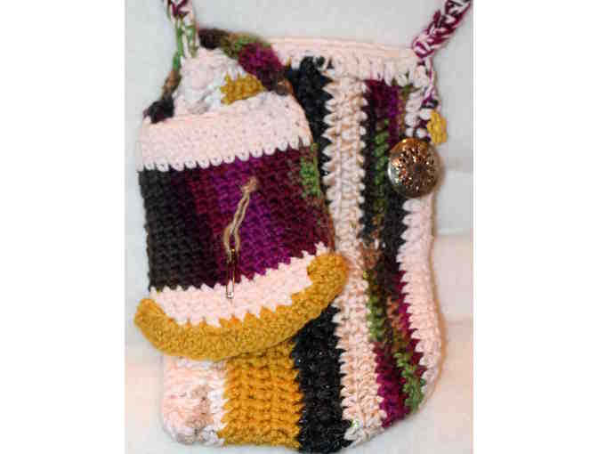 Hand Crocheted Purse with Matching Cell Phone Holder