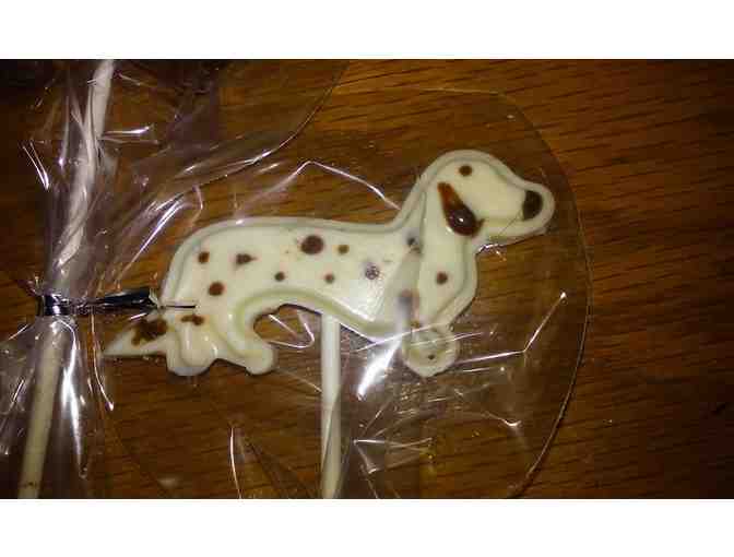 Two Dozen Dachshund Chocolate Lollipops
