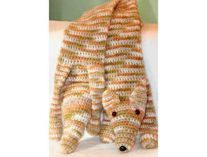 Fun and Funky Fox Scarf Hand Knit