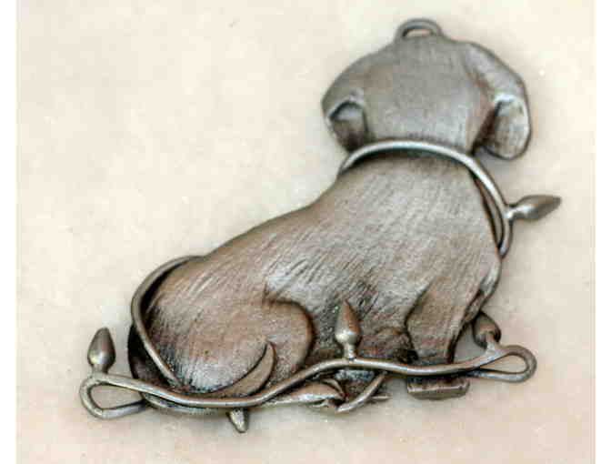Pewter Dachshund Christmas Ornament
