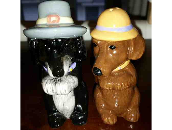 Bradford Exchange Golden Cu-Ties Dachshund Salt & Pepper Shaker Set