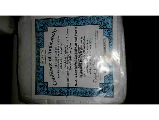 Bradford Exchange Golden Cu-Ties Dachshund Salt & Pepper Shaker Set