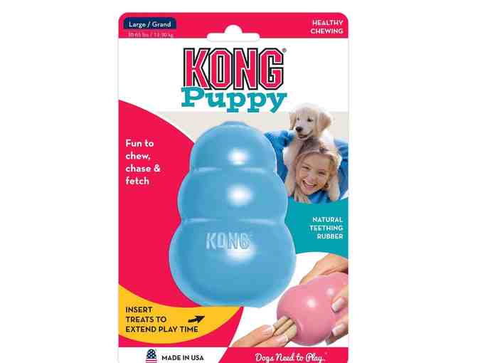 Baby Blue Puppy Kong Toy - Photo 1