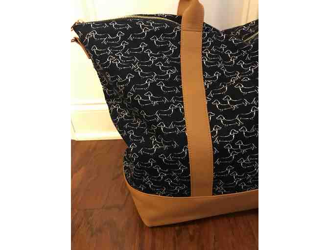 Women' Canvas Doxie Lover Weekender Bag