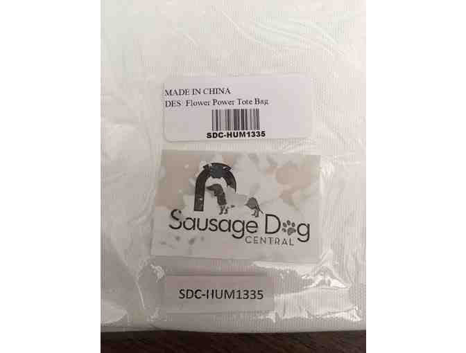 Flower Power Dachsund Tote