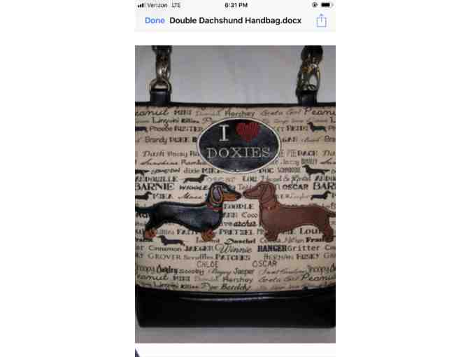 Double Dachshund Handbag