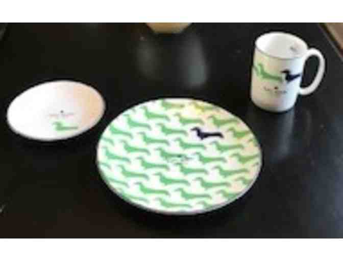 Kate Spade-Navy and Green Place Settings (2)