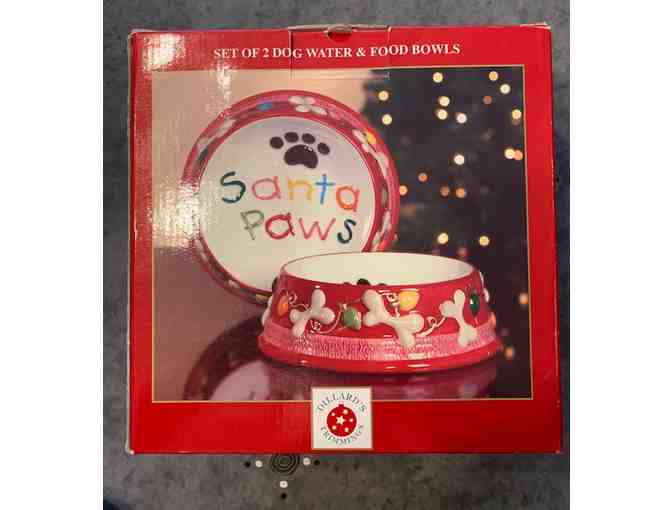 Santa Paws Dog Bowls