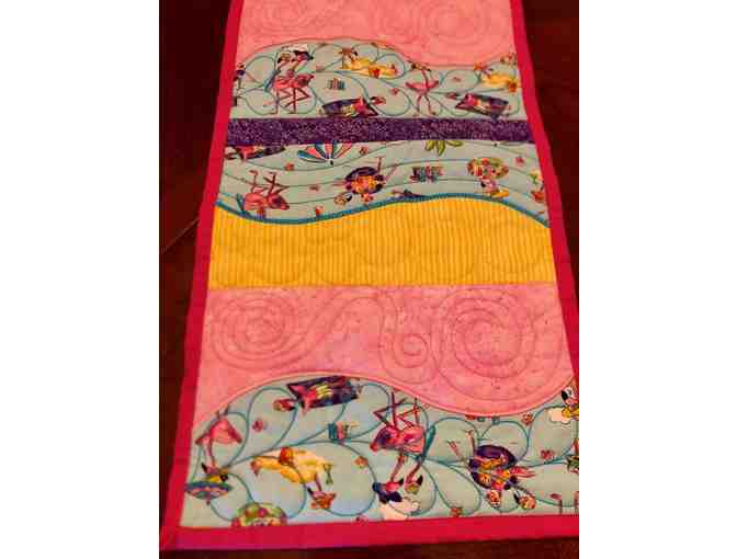 Quilted Flamingo Table Runner