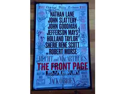 001. Autographed original Broadway cast "Front Page" poster