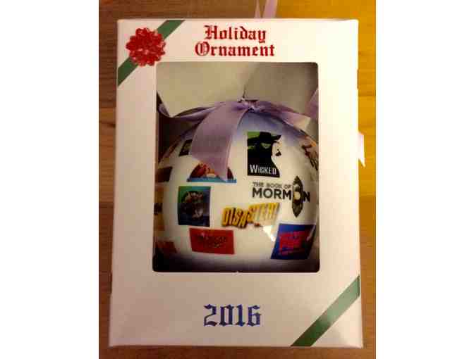 001.  Broadway Cares 2016 Christmas Ornament