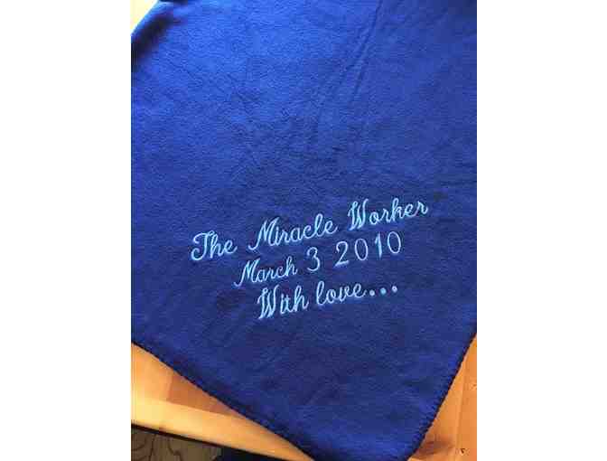 002. MIRACLE WORKER blanket - opening night Broadway gift