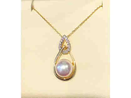 HANNOUSH DIAMOND AND PEARL NECKLACE